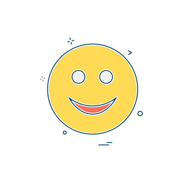 Emoji ikonra design, illusztráció vektor - Vektor, kép