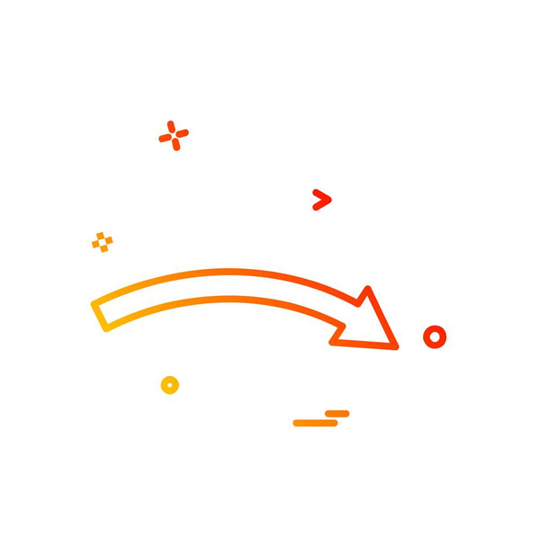 Right arrow icon design vector - ベクター画像