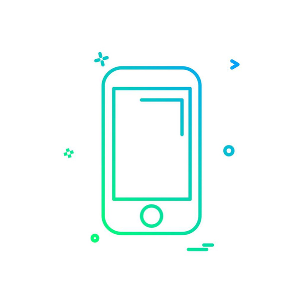 Smart phone icon design vector - Vector, Image