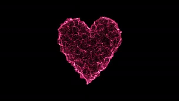 κυματιστή επιφάνεια σε σχήμα καρδιάς - Πλάνα, βίντεο