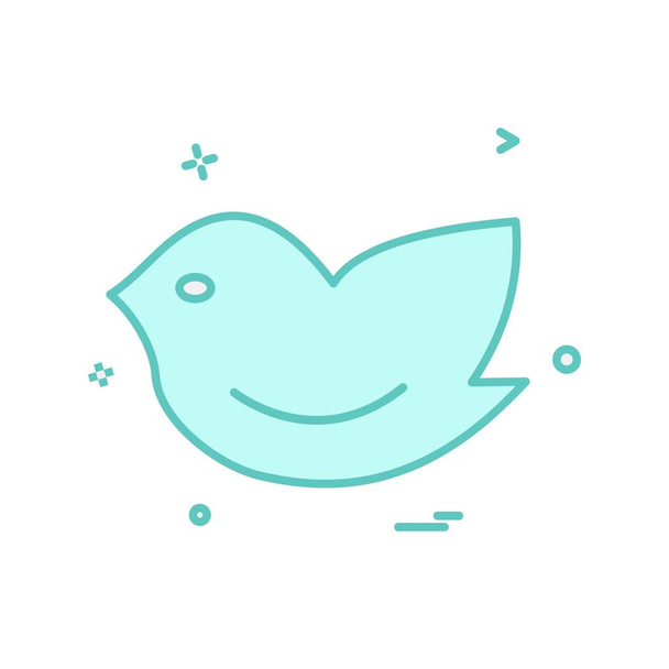 Bird icon design, colorful vector illustration - Vector, afbeelding