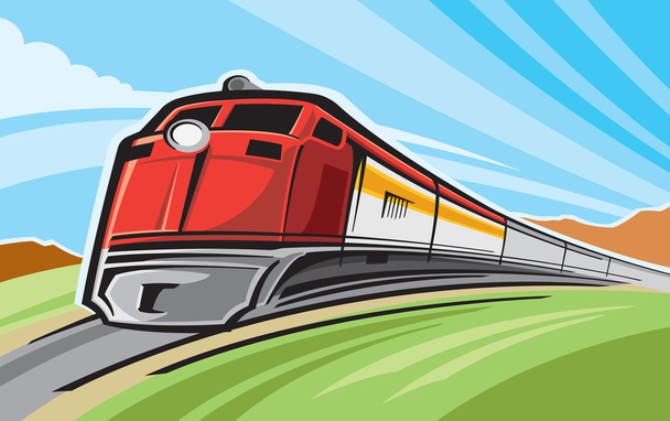 Freight train - Vector, Image
