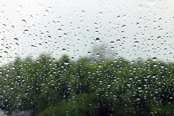 fondo naturaleza agua dulce gota sobre vidrio y lluvia condensación
 - Foto, Imagen