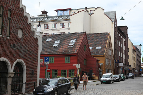 architecture of Bergen, Norway - Foto, Bild