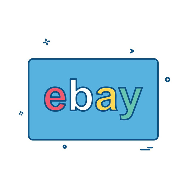Ebay card design vector  - Vettoriali, immagini
