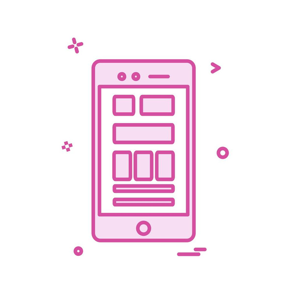 Smart phone icon design vector illustration  - ベクター画像