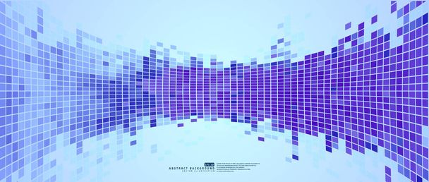 Fond abstrait bleu pixels mosaïque
 - Vecteur, image