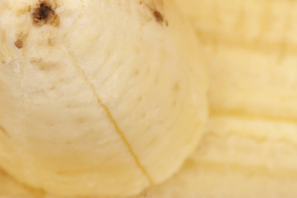macro photography of banana pulp. selective focus, blurred image. Close-up Can be used as a background - 写真・画像