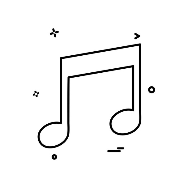 Music icon design vector - ベクター画像