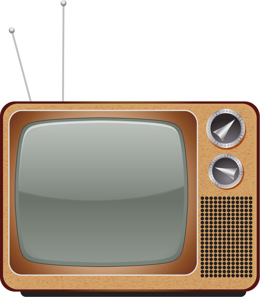 retro televize - Vektor, obrázek