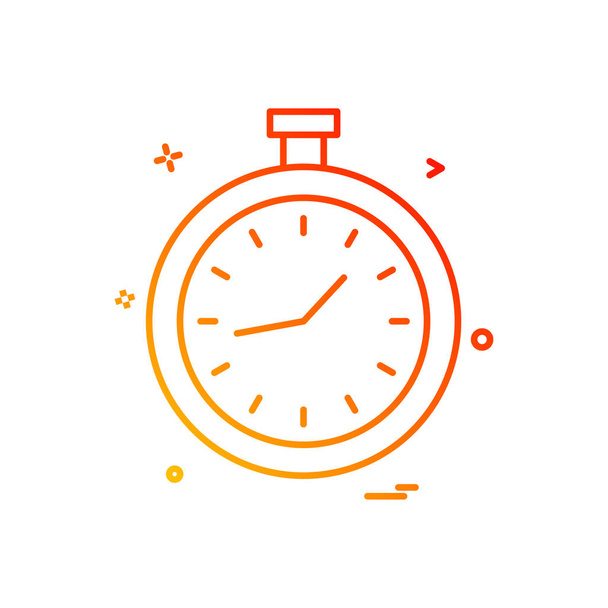 clock icon vector design - Вектор,изображение