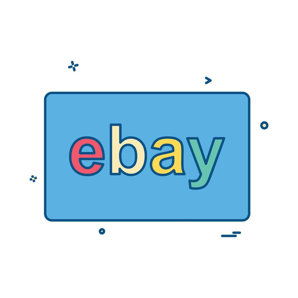 Ebay card design vector  illustration - Вектор, зображення