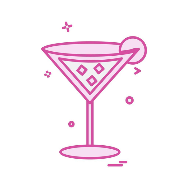 Drink icon design, colorful vector illustration  - Vektor, Bild
