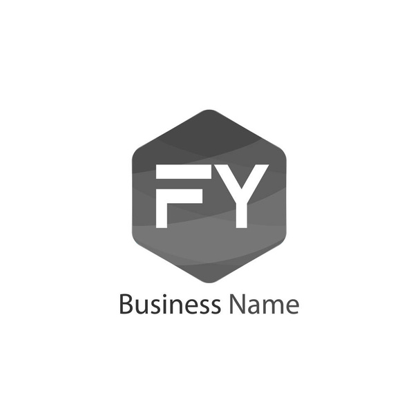 İlk harf Fy Logo tasarım şablonu - Vektör, Görsel