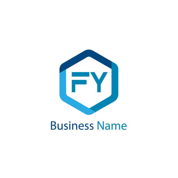Σχέδιο προτύπου λογότυπο Fy αρχικό γράμμα - Διάνυσμα, εικόνα