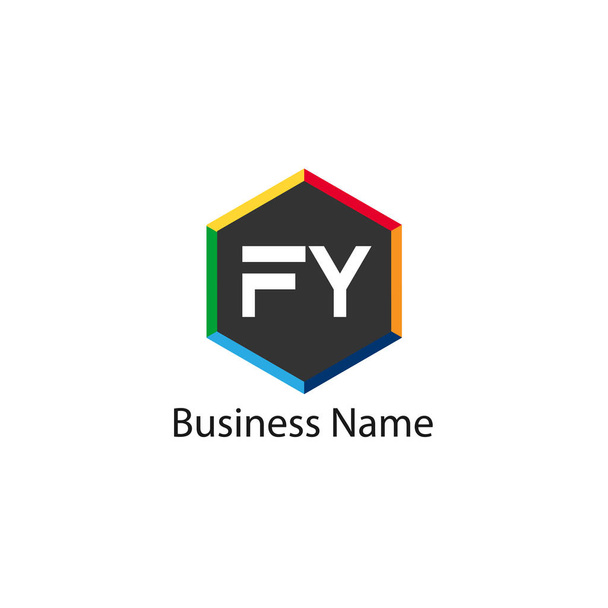 Початкова літера Дизайн шаблону логотипу FY
 - Вектор, зображення
