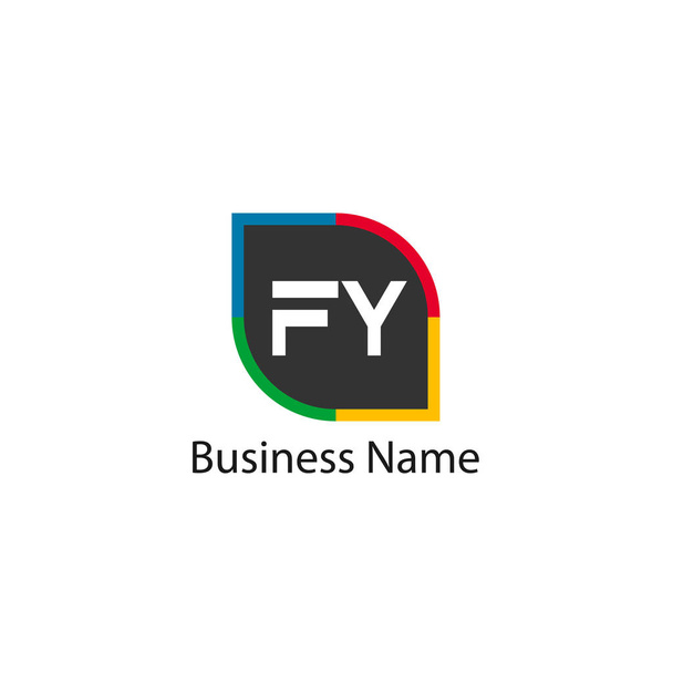 İlk harf Fy Logo tasarım şablonu - Vektör, Görsel