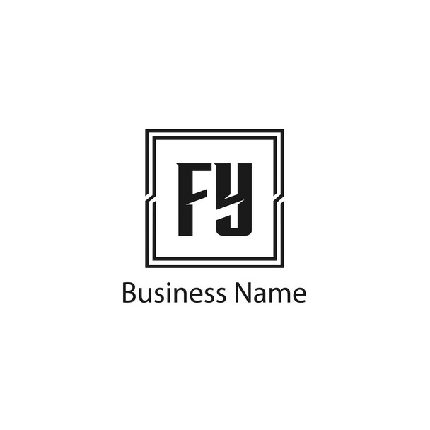 Initial Letter FY Logo Template Design - Vector, Image