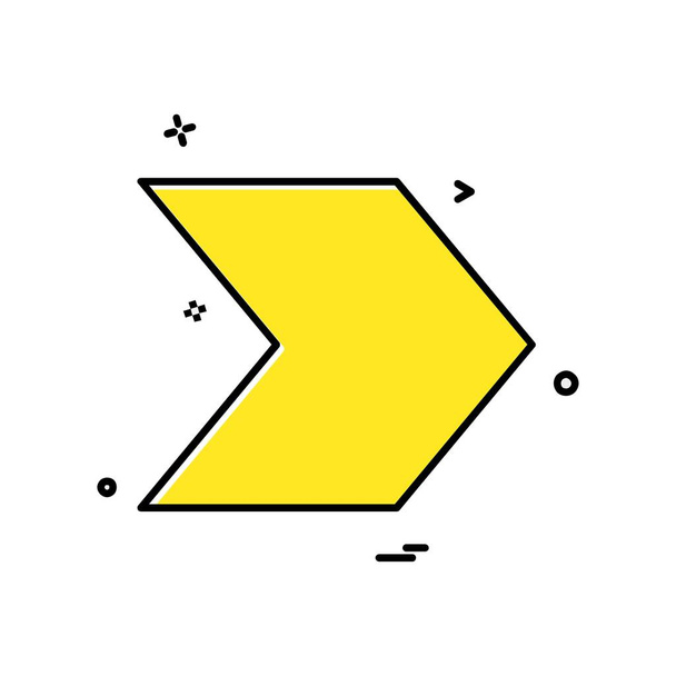 Conception icône droite, illustration vectorielle colorée
 - Vecteur, image