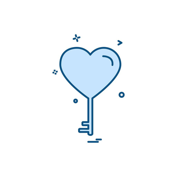 Heart icon design, vector illustration for Valentine day - Vektori, kuva