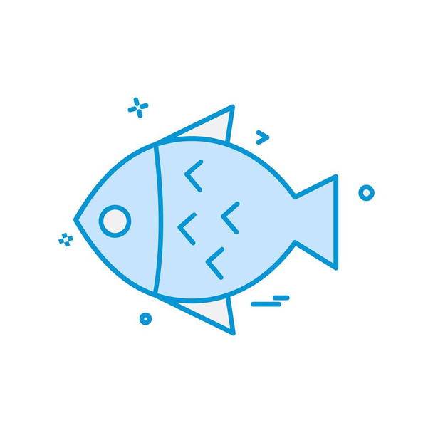 Fish icon design vector - ベクター画像