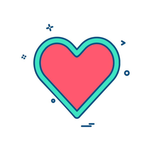 Heart icon design, vector illustration for Valentine day - Vecteur, image