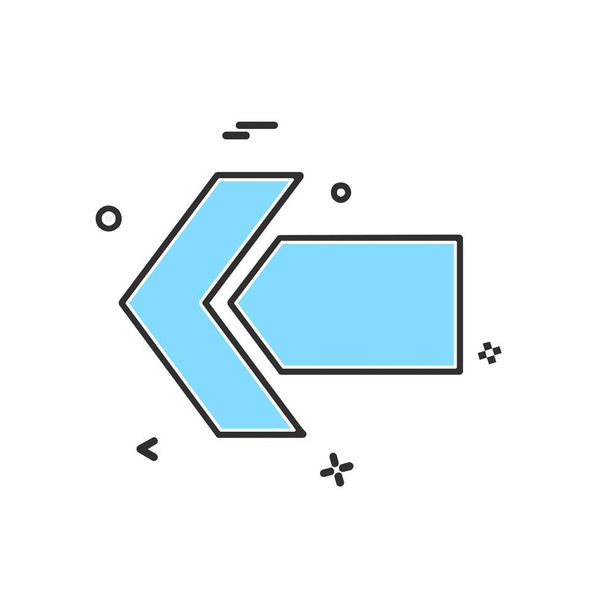 Linkerpijl pictogram ontwerp vector - Vector, afbeelding
