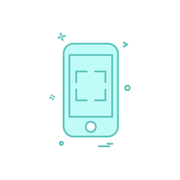 Smart phone icon design vector - Vector, Image