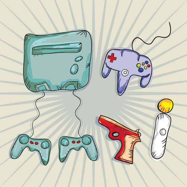 Video Games Icons - Vector, Image