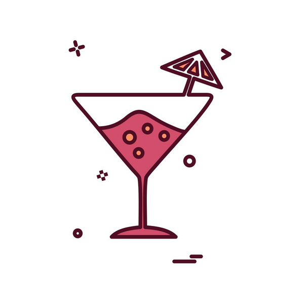 Drink icon design, colorful vector illustration  - Wektor, obraz
