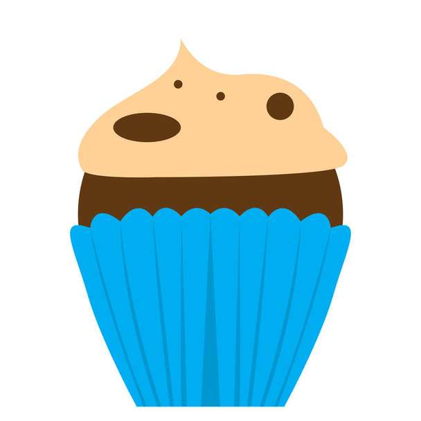 Isolated colored cupcake icon. Vector illustration design - Vector, Imagen