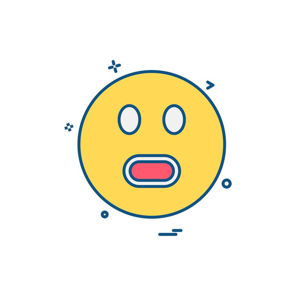 Emoji icon design, colorful vector illustration - Vektor, obrázek