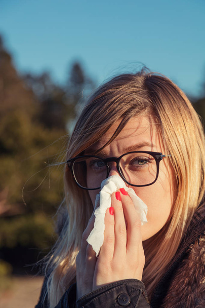 Seasonal allergies and health problems / issues. - Photo, Image