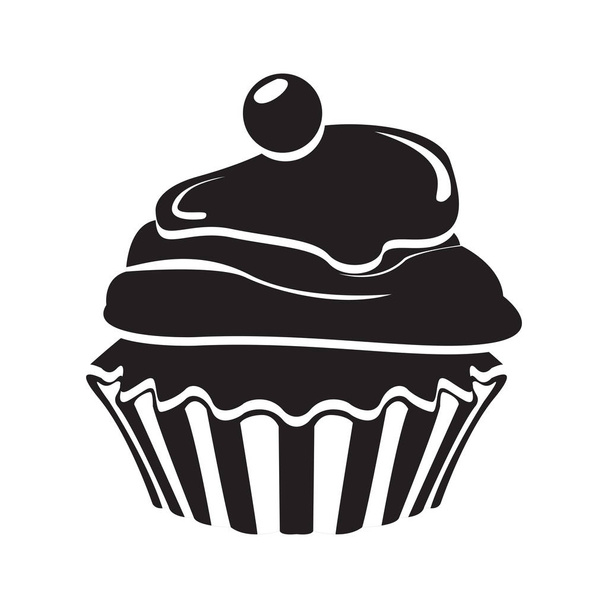 Isolated cupcake icon - Вектор, зображення