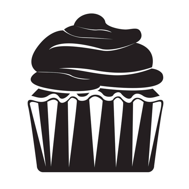 Isolated cupcake icon - Vektor, kép
