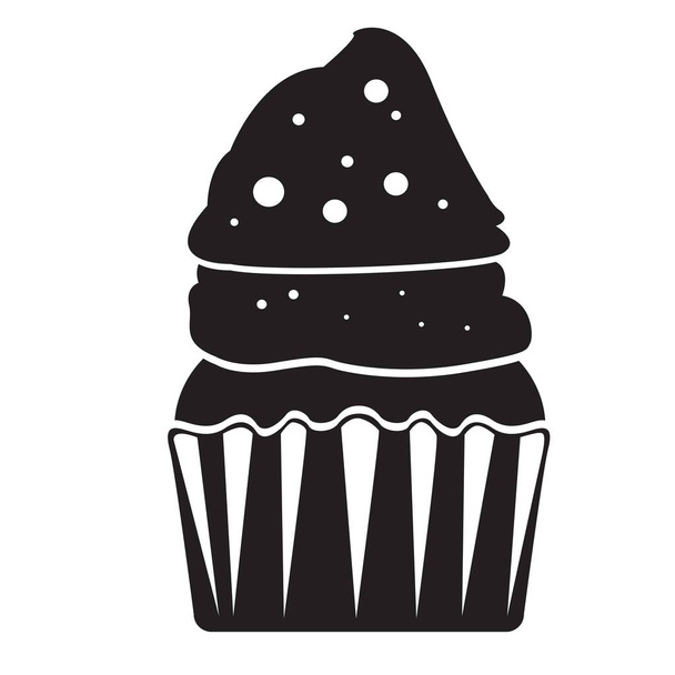 Izolovaná ikona cupcake - Vektor, obrázek