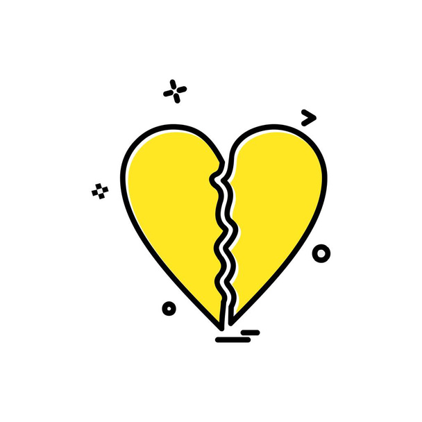 Love icon design vector - ベクター画像