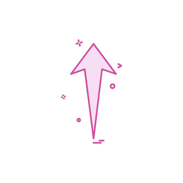 Up arrow icon design vector - Vektor, Bild