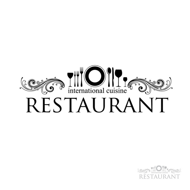 restaurant - Vektor, kép