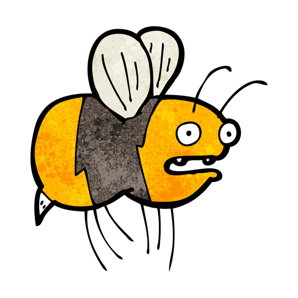 vliegende bee - Vector, afbeelding