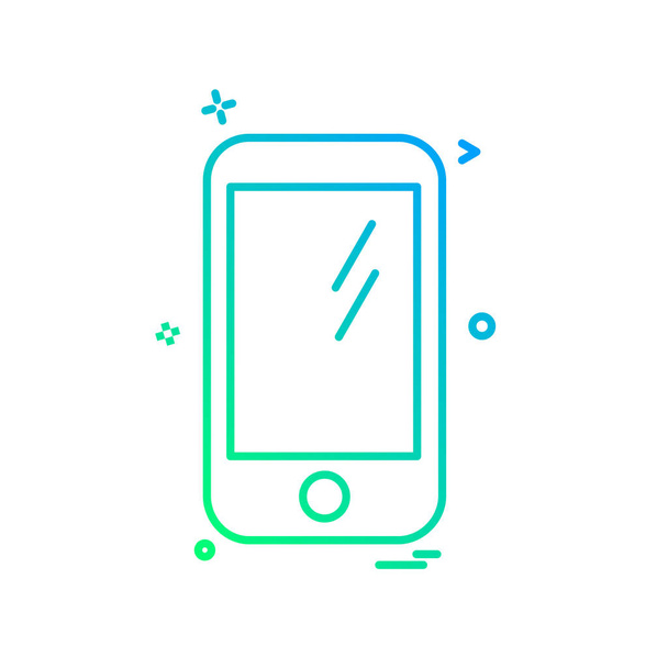 Smart phone icon design vector illustration  - Vektor, Bild