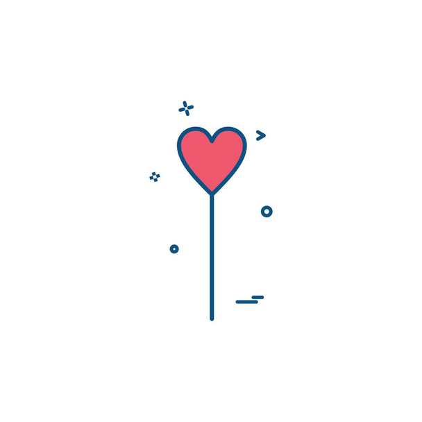 Heart icon design, vector illustration for Valentine day - Vektör, Görsel