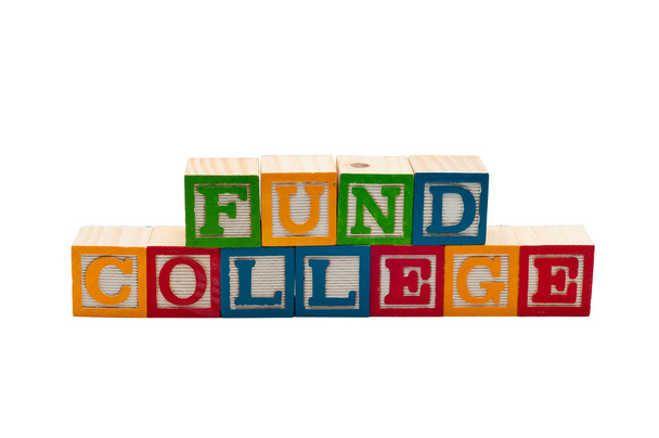 Блоки с надписью Fund College
 - Фото, изображение