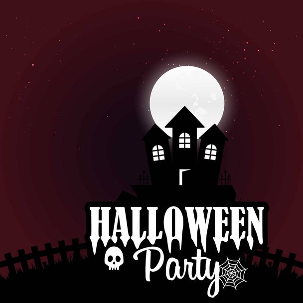 Happy Halloween scary Night background - Vektor, obrázek
