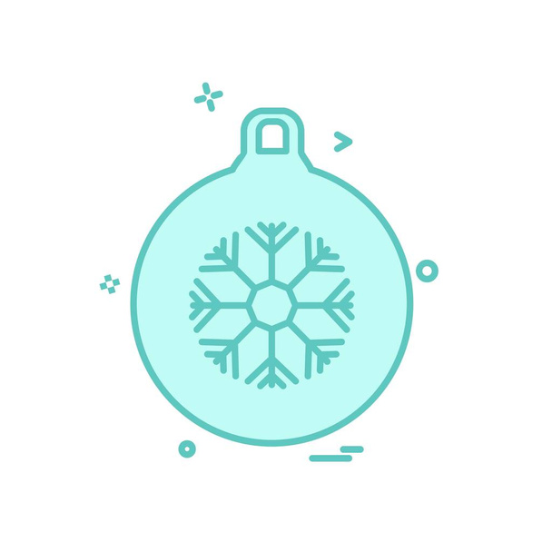 Christmas ball icon design vector - Vettoriali, immagini