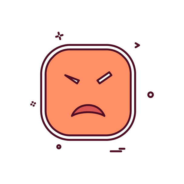 Sad emoji icon design, colorful vector illustration - Vecteur, image