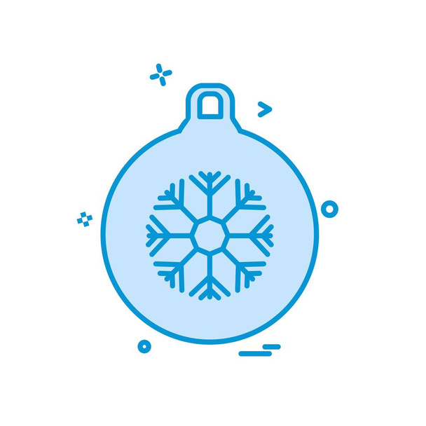 Christmas ball icon design vector - Vetor, Imagem