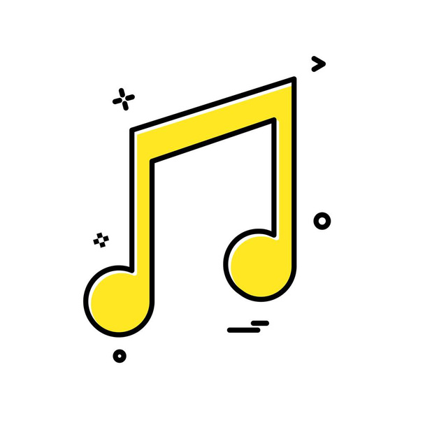 Music icon design vector - Vektor, Bild