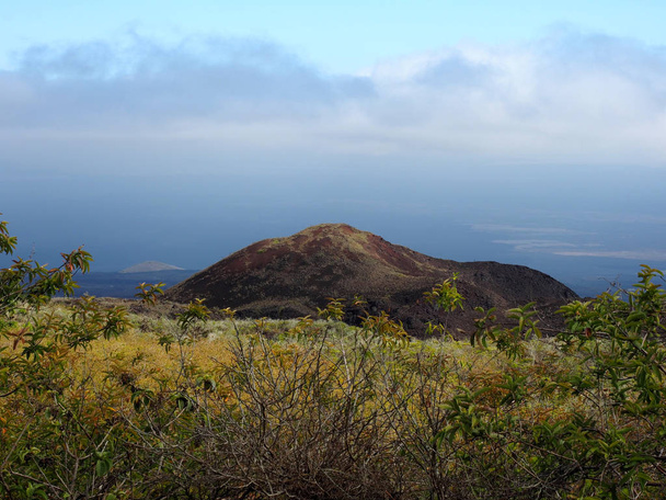 La superficie del volcán Sierra Negra se asemeja al paisaje lunar, Isla Isabela, Galápagos, Ecuador
 - Foto, Imagen