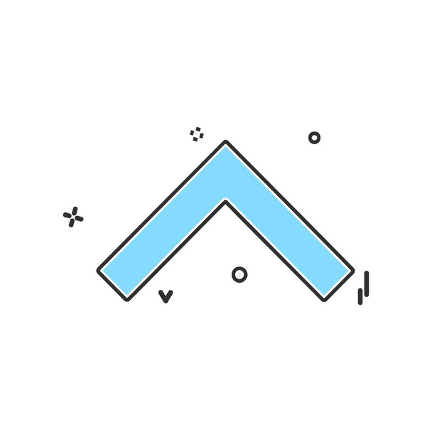 Arriba icono de flecha diseño vector
 - Vector, Imagen